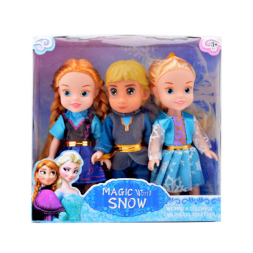 Menina favorito 6 polegadas de plástico congelado brinquedo pequena boneca (10241459)